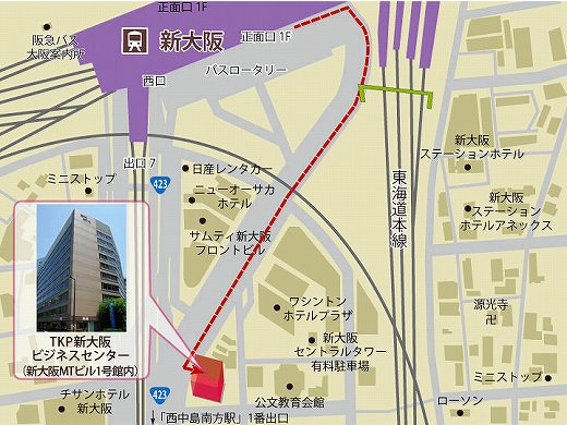 TKP新大阪地図